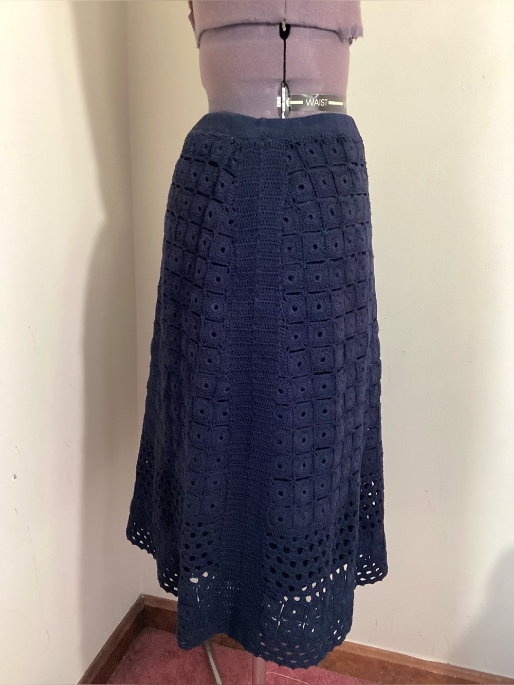Talbots Collection Crochet Eyelet Lace Skirt Size M - Picture 2 of 16